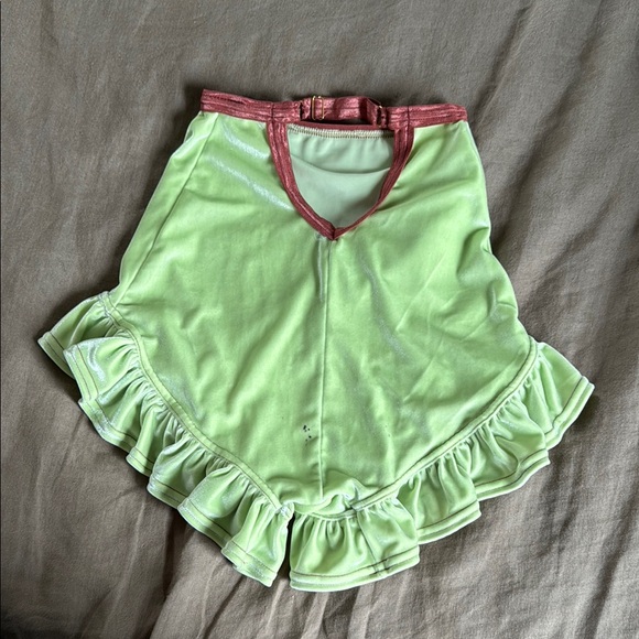 Solstice Intimates Lime Green Ruffled Shorts - Picture 2 of 7